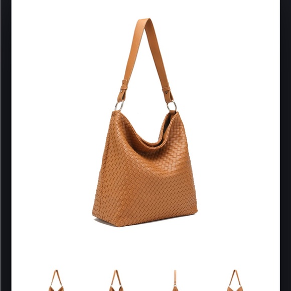 Classic Brown Woven Shoulder Bag - Picture 6 of 7
